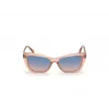 GUESS Women's Sunglasses GU7774-5574W Brown Havana Square Frame 55mm