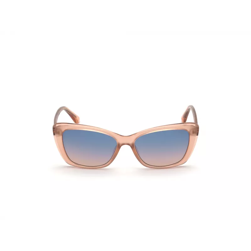 GUESS Women's Sunglasses GU7774-5574W Brown Havana Square Frame 55mm