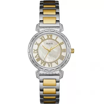 GUESS Women's W0831L3 Chelsea Rose Gold-Tone Stainless Steel Watch 34mm