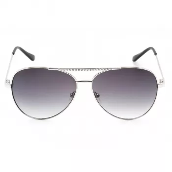 GUESS Women Sunglasses GF0399-01B Black Plastic Frame Grey Polycarbonate Lens 62mm