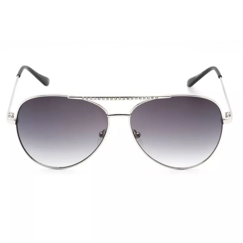 GUESS Women Sunglasses GF0399-01B Black Plastic Frame Grey Polycarbonate Lens 62mm