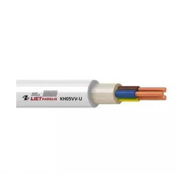 H05VV-U/NYM 3x1.5 mm² White PVC Insulated and Sheathed Fixed Installation Power Cable, 25 m