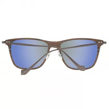 Hackett London HSB86311255 Men's Sunglasses - Shiny Black Frame, Grey Lens, 55mm