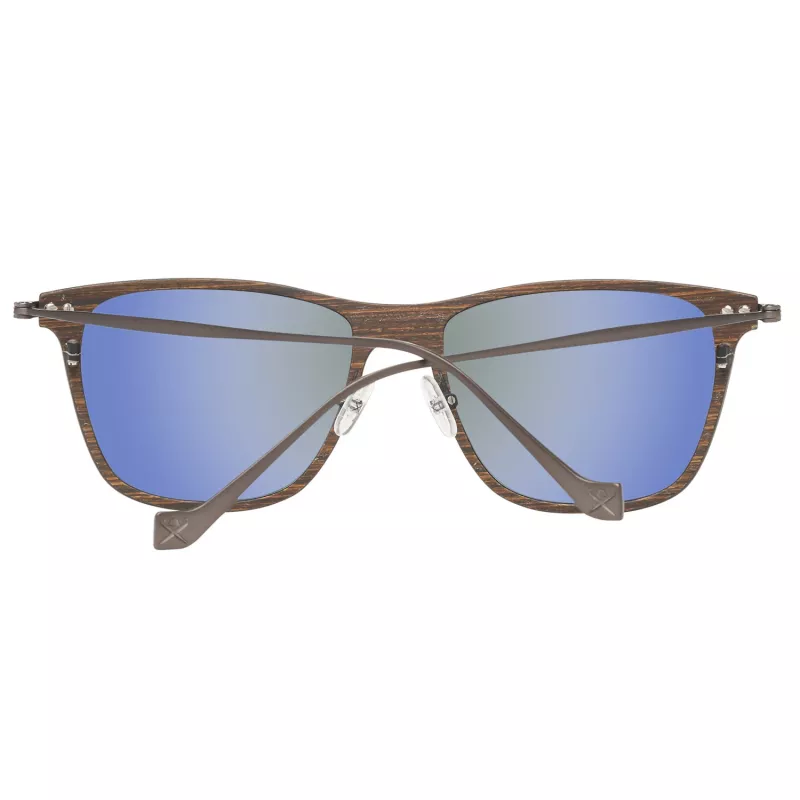 Hackett London HSB86311255 Men's Sunglasses - Shiny Black Frame, Grey Lens, 55mm