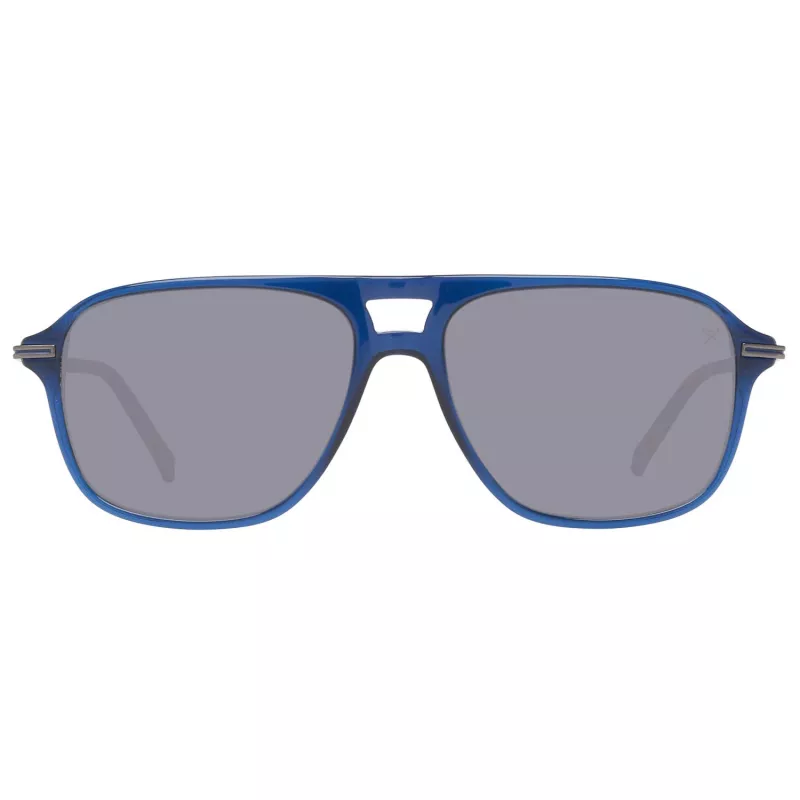 HACKETT MAN HSB86568356 Sunglasses 56/16/140 mm Black Acetate Frame Grey Polycarbonate Lens UV400
