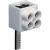 Hager KF82A 1-Pole Connection Terminal, Pin Connection, 2x16 mm², Grey