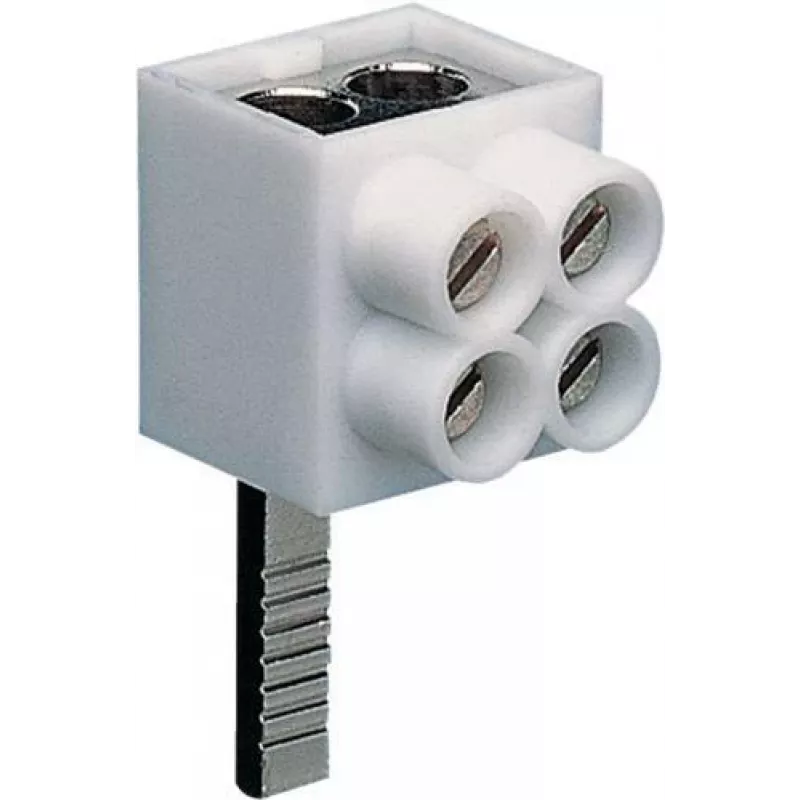 Hager KF82A 1-Pole Connection Terminal, Pin Connection, 2x16 mm², Grey