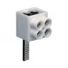 Hager KF82A 1-Pole Connection Terminal, Pin Connection, 2x16 mm², Grey
