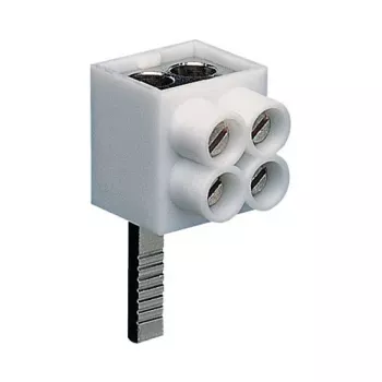 Hager KF82A 1-Pole Connection Terminal, Pin Connection, 2x16 mm², Grey