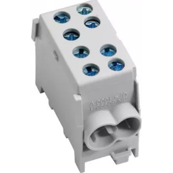 Hager KH35L DIN Rail, galvanized steel, 1000 mm, perforated, 35 x 7.5 mm