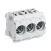 Hager LD047 D01 3-Pole 16A E14 Fuse Base for DIN Rail, Frame Terminal
