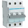 Hager MBN325 3-Pole 25 A B-Characteristic Miniature Circuit Breaker, 6 kA, 3 Modules