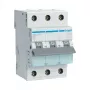 Hager MBN325 3-Pole 25 A B-Characteristic Miniature Circuit Breaker, 6 kA, 3 Modules
