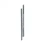 Hager UN12A universal mounting rail 1800mm, stainless steel, set of 2, for cabinets from 160mm depth