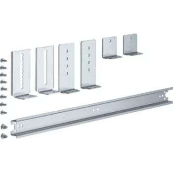 Hager universN 2-Field DIN Rail UZ02B3, Steel, 35mm Width, 15mm Height, DIN EN 60715