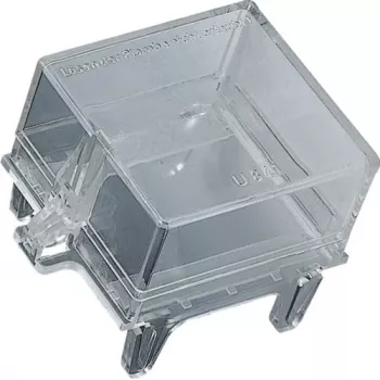 Hager universZ Sealing Cover U841, 2.5 PLE, Snap-in, Light Grey