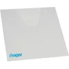 Hager Volta Document Pocket VZ407, Transparent PVC, 220 x 240 mm, Self-Adhesive