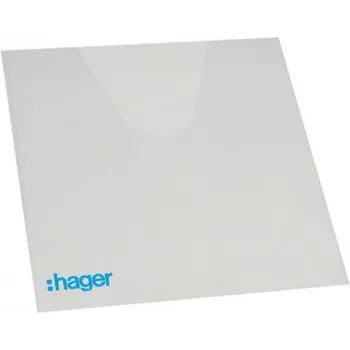 Hager Volta Document Pocket VZ407, Transparent PVC, 220 x 240 mm, Self-Adhesive