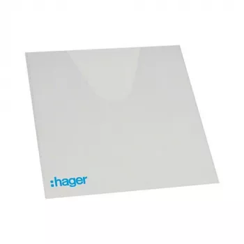 Hager Volta Document Pocket VZ407, Transparent PVC, 220 x 240 mm, Self-Adhesive