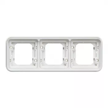 Hager WNA401B Berker W.1 1-Gang Flush-Mounted Frame, IP55, Polar White