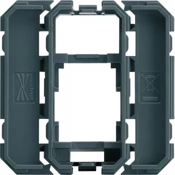 Hager WXF202 Keystone Adapter Frame for 1xRJ45 Module, Polar White