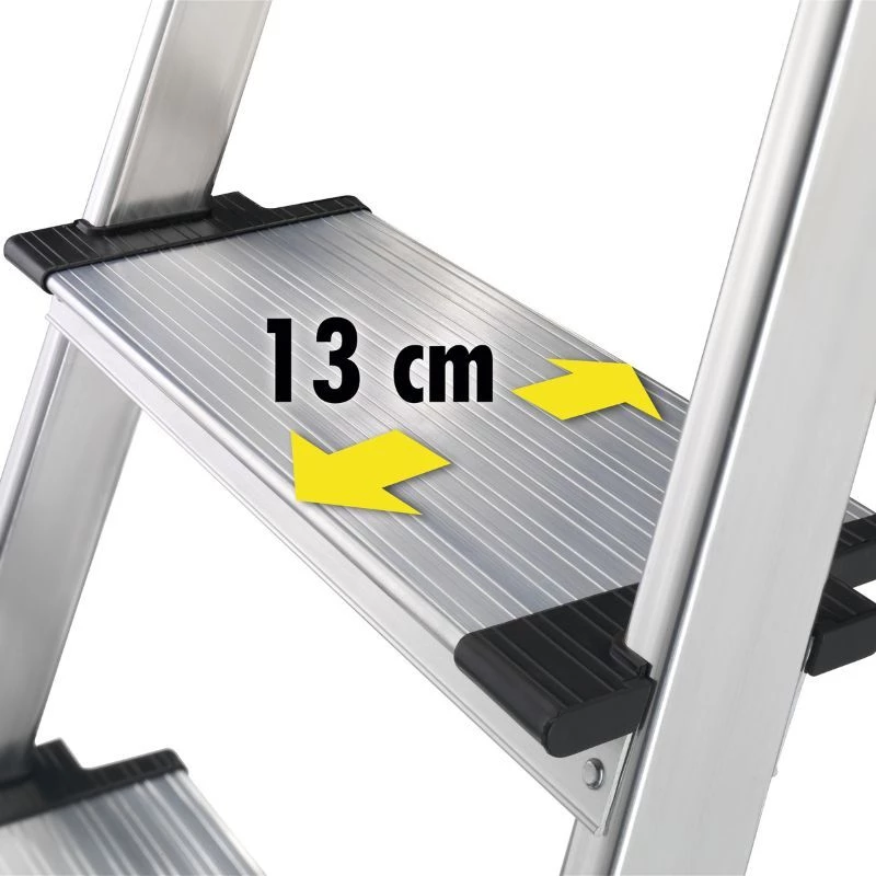 HAILO Household Ladder L80 ComfortLine Aluminium 6 Steps