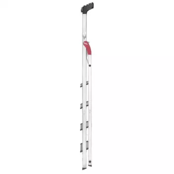 HAILO Household Step Ladder L80 ComfortLine Aluminium 5 Steps