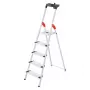 HAILO Household Step Ladder L80 ComfortLine Aluminium 5 Steps