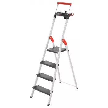 HAILO L100 TopLine Aluminium 4-Step Household Ladder