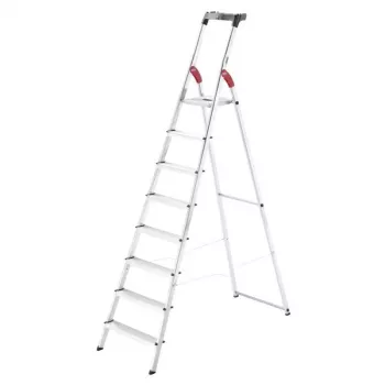 HAILO L60 StandardLine Aluminium 8-Step Household Stepladder