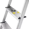 HAILO L60 StandardLine Aluminium Step Ladder, 6 Steps, 150 kg, EN 131