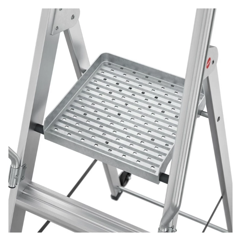 HAILO Master P80 Aluminium Mobile Platform Step Ladder, 5 Steps, 150 kg, EN 131