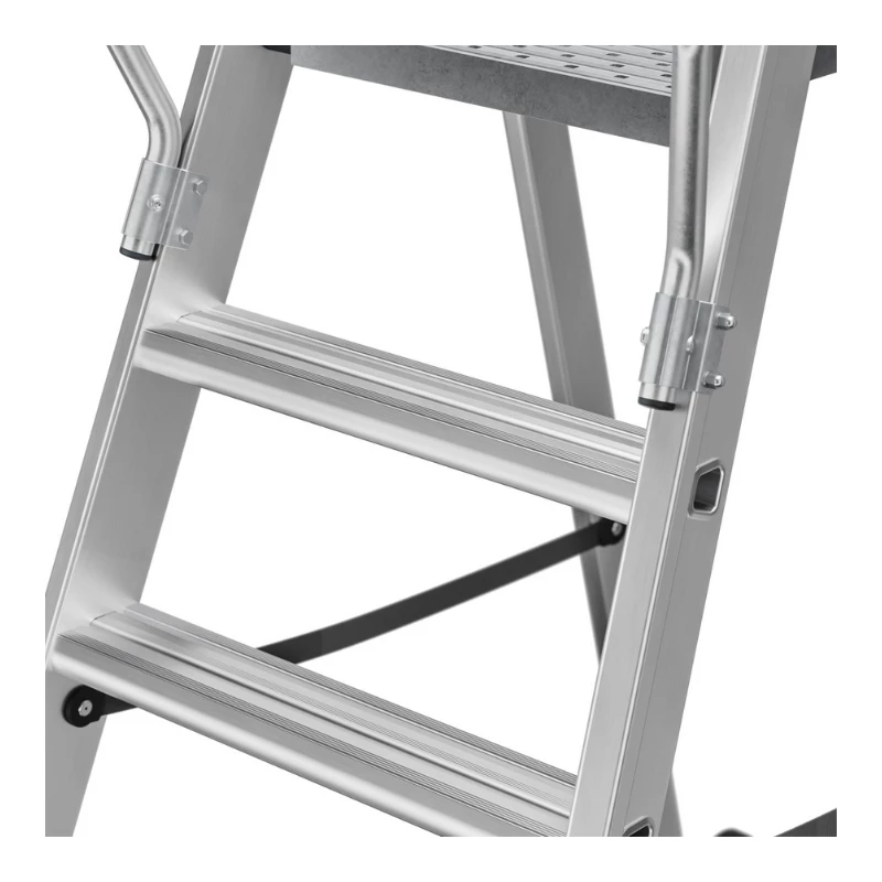 HAILO Master P80 Mobile Platform Ladder, Aluminium, 7 Steps
