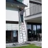 Hailo S100 ProfiLOT Combination Ladder, Aluminium, 2x6+1x5 Rungs, 3-Part, Max. Load 150 kg