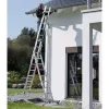 Hailo S100 ProfiLOT Combination Ladder, Aluminium, 3-Part, 2x9+1x8 Rungs, Max. Working Height 7.00 m