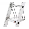 HAILO SavetyLine Additional Step on Stairs, 2-Step Folding Step Stool, Aluminium, 150 kg Capacity, TÜV/GS