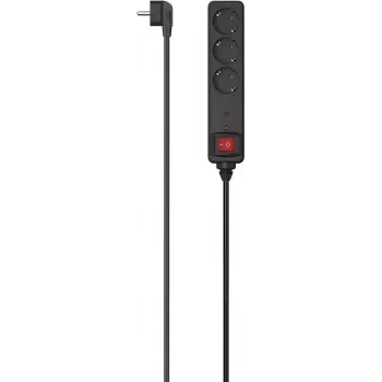 Hama 00223151 Smart Power Strip, 3 AC Outlets, 1.4 m Cable, 3680 W, Wi-Fi, Alexa & Google Home, White