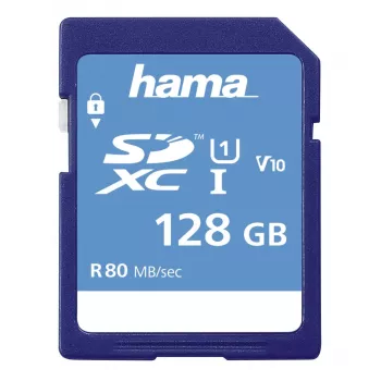 Hama 128 GB SDXC UHS-I Class 10 Memory Card 00213111