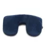 Hama 2-in-1 Microbead Travel Pillow, Neck Cushion, 35 x 25 cm, Dark Blue (00178169)