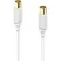 Hama Antenna Cable, Coax Plug - Coax Socket, Gold-Plated, 3.0 m, 120 dB 00202024