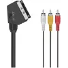 Hama Classic Line SCART to 3 RCA Audio/Video Cable, 1.5 m, Black 00305015