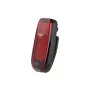 Hama Clip-On Warning Light with LED, Red, Black, Battery-Powered, CR2032, Splash-Proof, for Running, Cycling, Walking