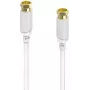 Hama Coaxial Cable for Cable Router, Network, F-Plug, 75 Ohm, 120 dB, 3.00 m 00202033