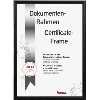 Hama Detroit Aluminium Single Picture Frame in Black, Matte, 15 x 20 cm 00175892