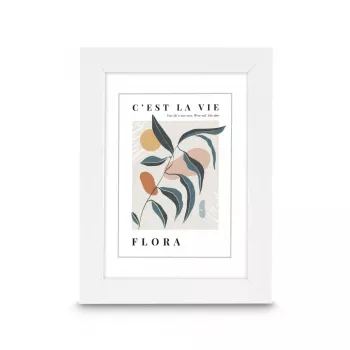 Hama Flora Plastic Frame, White, 30 x 40 cm (00193322)