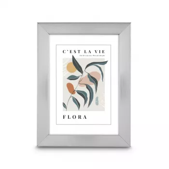 Hama Flora Plastic Picture Frame, Silver, 30 x 40 cm 00193312