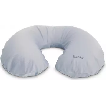 Hama Inflatable Neck Pillow, 48 x 32 cm, Grey 00178168