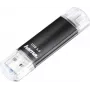 Hama Laeta Twin USB Flash Drive 128 GB, USB Type-A & Micro-USB, USB 3.2 Gen 1, Black 00181099
