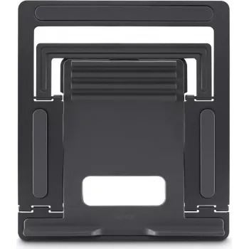 Hama Laptop Stand Metal, 4-Step Tilt, Foldable, up to 40 cm (15.6 inch), Grey 00126814