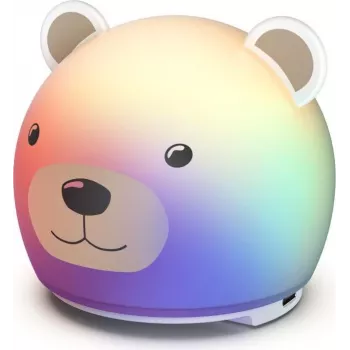 Hama LED Children's Night Light with Timer, Dimmable, Rechargeable, RGB, Dino Shape 00223499